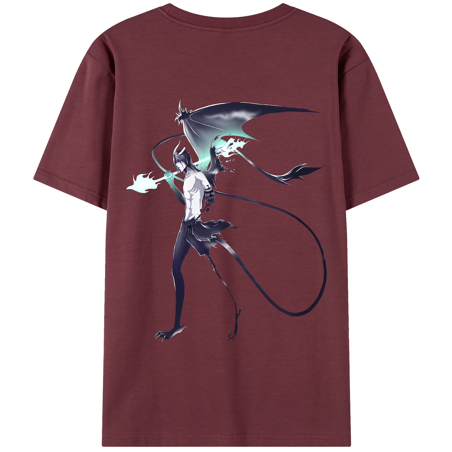 （画像用） ブリーチ ウルキオラ·シファー BLEACH Ulquiorra cifer 綿100％半袖Tシャツ（背面プリント）
